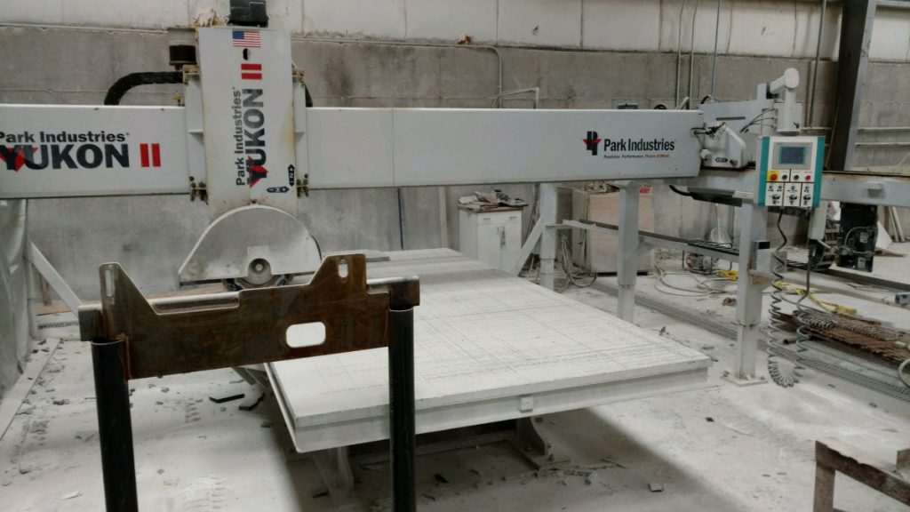 Sold Used 2012 Park Industries Yukon II Bridge Saw All Used Stone
